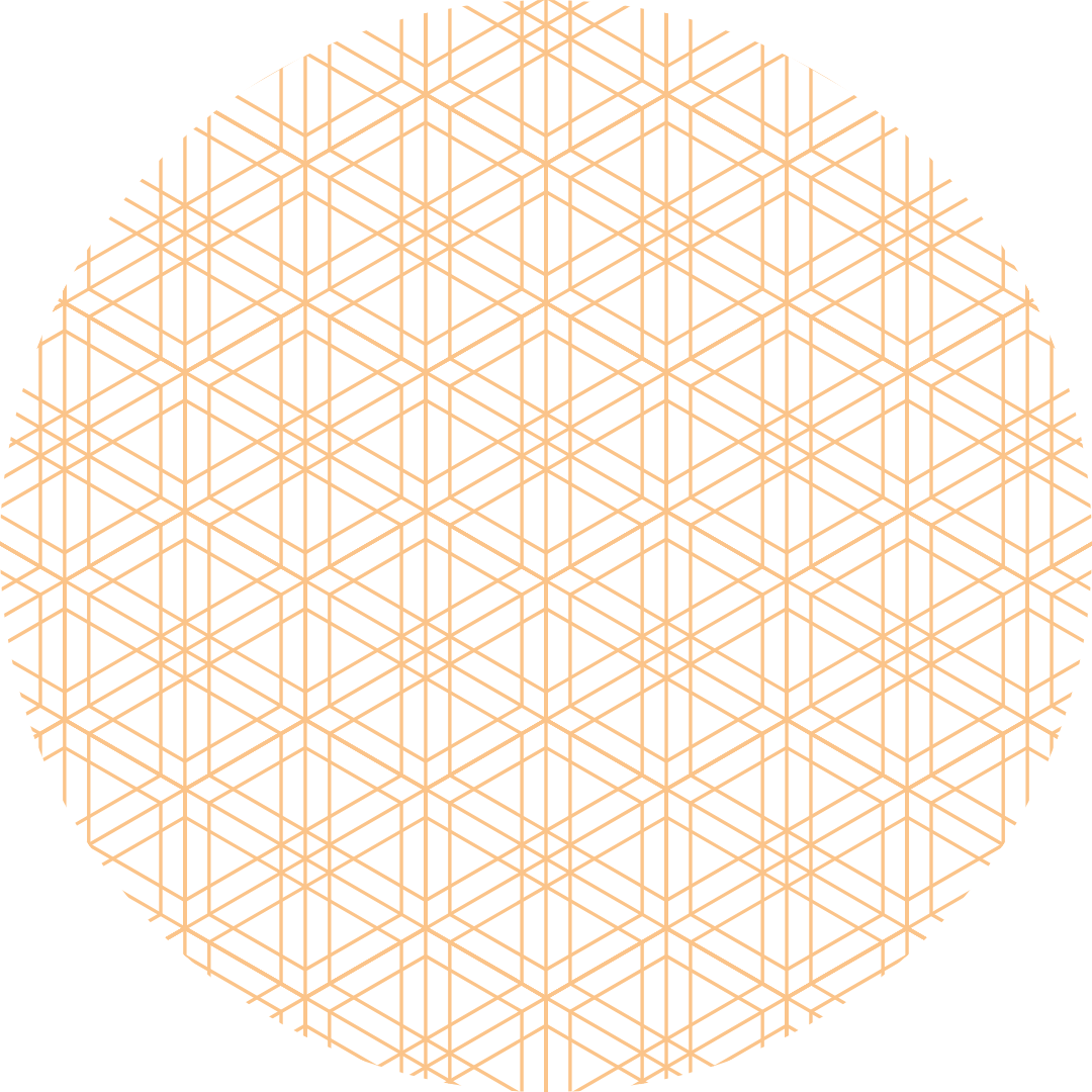 まん丸の幾何学模様