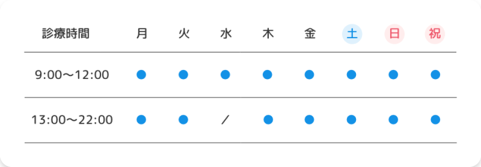週間スケジュール